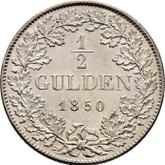 Reverse 1/2 Gulden 1850