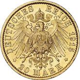 Reverse 20 Mark 1915 A Prussia