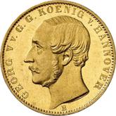 Obverse 1/2 Krone 1866 B