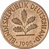 Reverse 1 Pfennig 1995 G