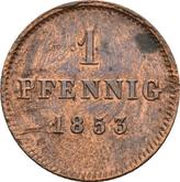 Reverse Pfennig 1853