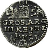 Reverse 3 Groszy (Trojak) 1601 IF Lublin Mint
