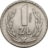 Reverse 1 Zloty 1949 Pattern