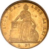 Reverse 5 Pesos 1867 So