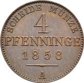 Reverse 4 Pfennig 1858 A
