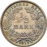 Obverse 1/2 Mark 1915 A
