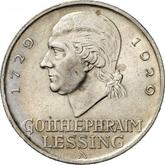 Reverse 5 Reichsmark 1929 A Lessing