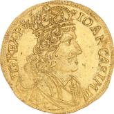 Obverse Ducat 1655 IT SCH Portrait with Crown