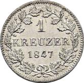 Reverse Kreuzer 1847