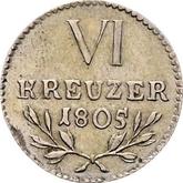 Reverse 6 Kreuzer 1805