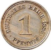 Obverse 1 Pfennig 1885 E