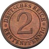 Obverse 2 Rentenpfennig 1923 A