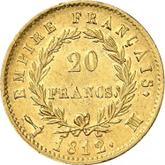 Reverse 20 Francs 1812 M