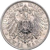 Reverse 2 Mark 1898 A Saxe-Weimar-Eisenach