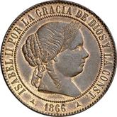 Obverse 5 Céntimos de escudo 1866 OM