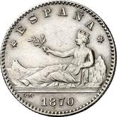 Obverse 50 Céntimos 1870 SNM