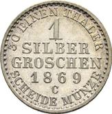 Reverse Silber Groschen 1869 C