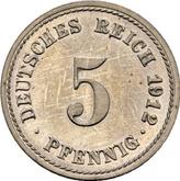 Obverse 5 Pfennig 1912 F