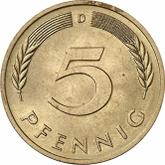 Obverse 5 Pfennig 1980 D