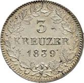 Reverse 3 Kreuzer 1839