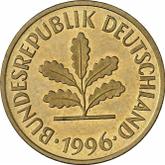 Reverse 5 Pfennig 1996 G
