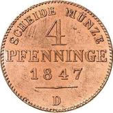 Reverse 4 Pfennig 1847 D