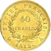 Reverse 40 Francs 1812 A