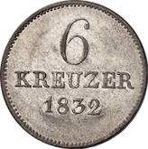 Reverse 6 Kreuzer 1832