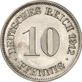 Obverse 10 Pfennig 1912 J