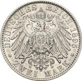 Reverse 2 Mark 1895 E Saxony
