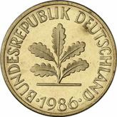 Reverse 10 Pfennig 1986 J