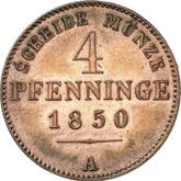 Reverse 4 Pfennig 1850 A