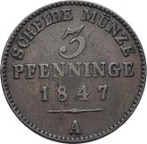 Reverse 3 Pfennig 1847 A