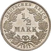 Obverse 1/2 Mark 1911 A