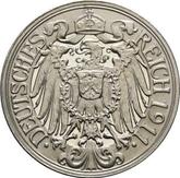 Reverse 25 Pfennig 1911 E