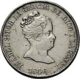 Obverse 4 Reales 1846 B PS