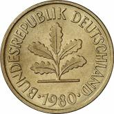 Reverse 5 Pfennig 1980 F