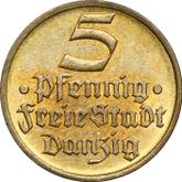 Reverse 5 Pfennig 1932 Flounder