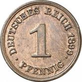 Obverse 1 Pfennig 1899 G
