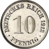 Obverse 10 Pfennig 1912 D