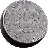 Reverse 500 Mark 1923