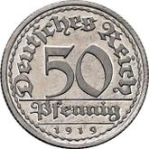 Obverse 50 Pfennig 1919 E