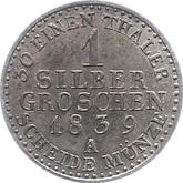 Reverse Silber Groschen 1839 A