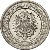 Reverse 20 Pfennig 1888 D