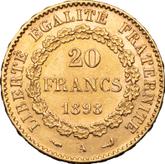 Reverse 20 Francs 1898 A