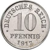 Obverse 10 Pfennig 1917 D