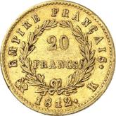 Reverse 20 Francs 1812 K