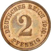 Obverse 2 Pfennig 1910 E