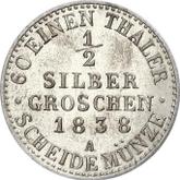 Reverse 1/2 Silber Groschen 1838 A