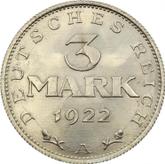 Reverse 3 Mark 1922 A